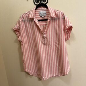 Lola River Pink Striped Shirt